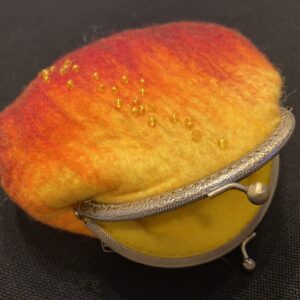 Felted Fire Purse
